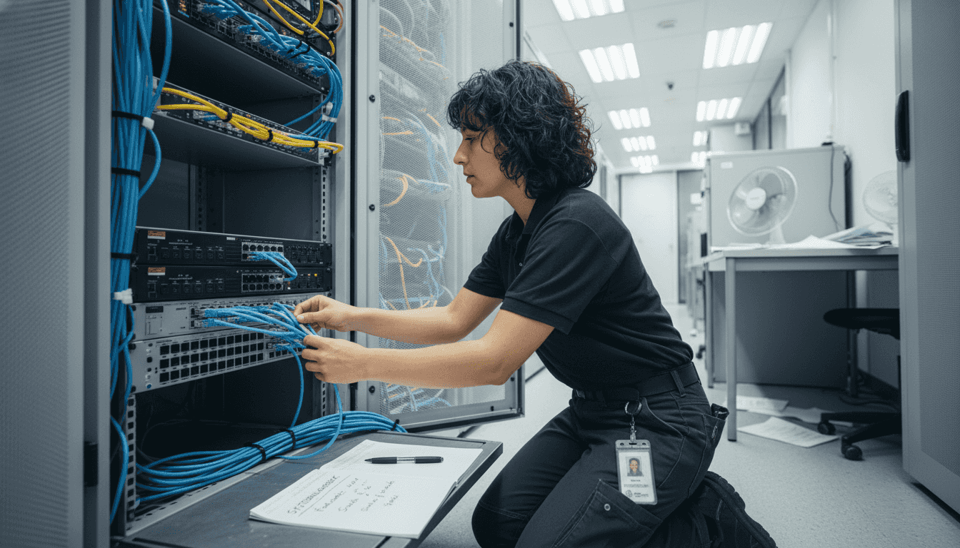 Een IT-specialist is verantwoordelijk voor het beheer van servers bij het registreren van domeinnamen.