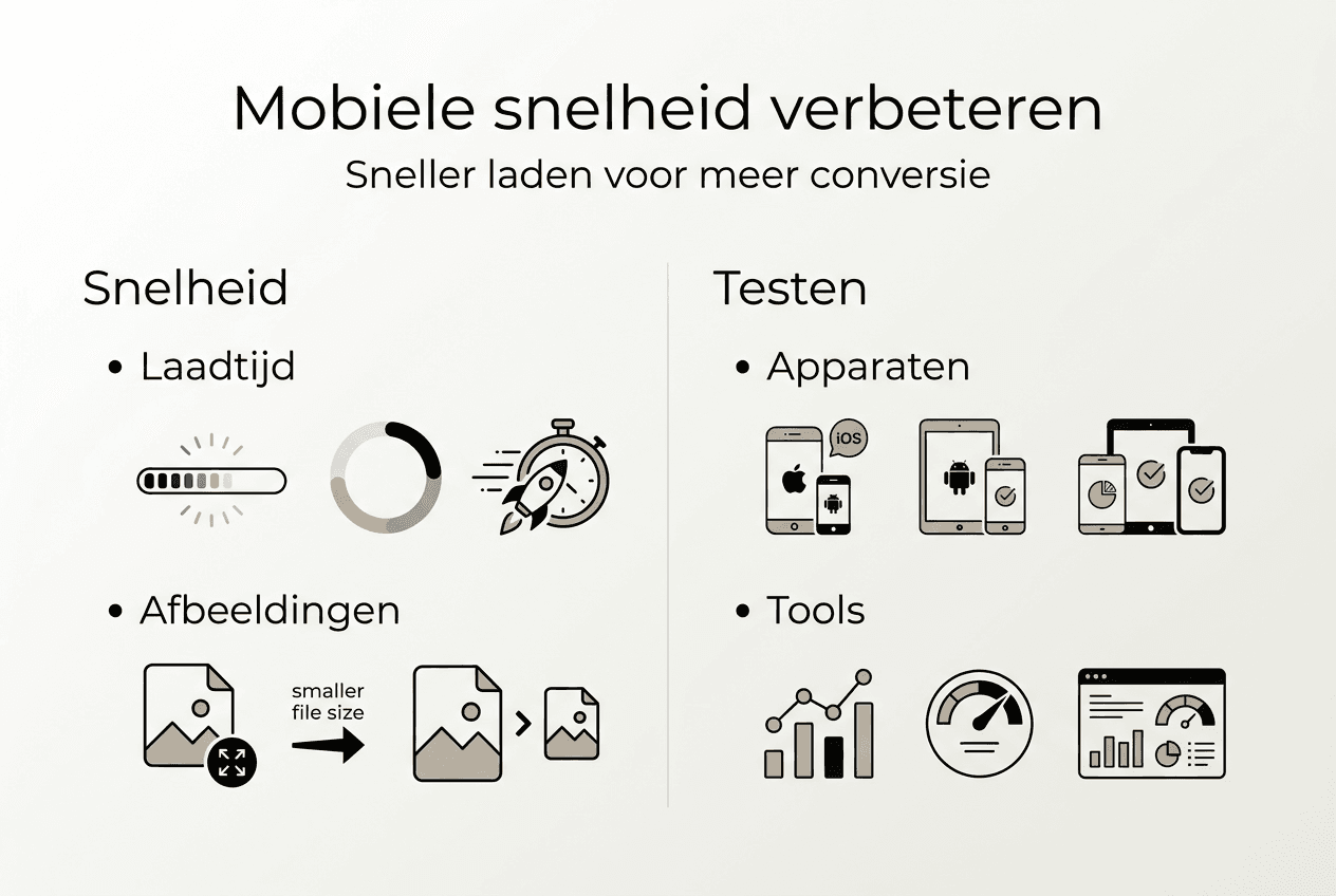 Infographic: een helder overzicht van het optimaliseren van mobiele snelheid