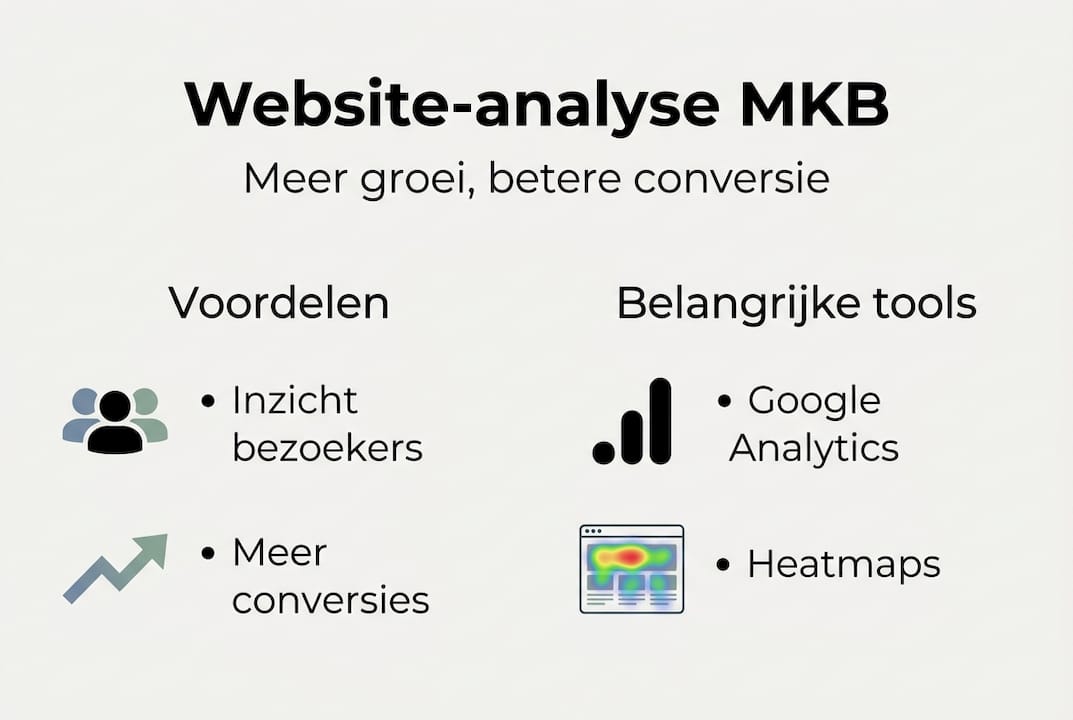 Overzicht: de belangrijkste voordelen en handige tools voor website-analyse