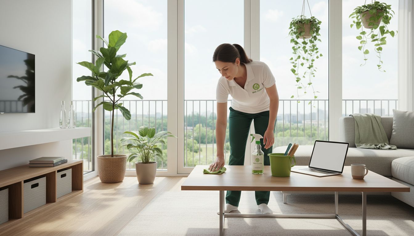 apartment cleaning professional
