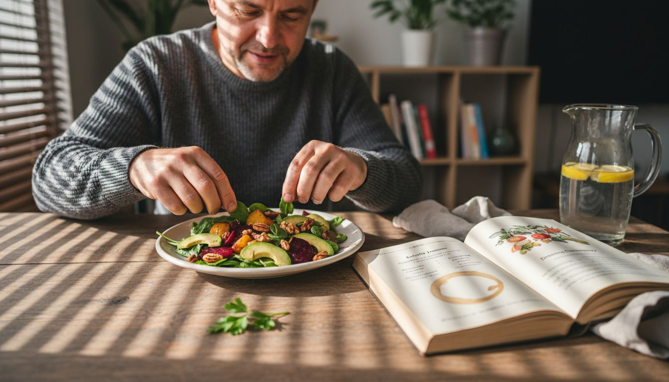 Domowa sałatka pełna składników wspierających oczyszczanie organizmu