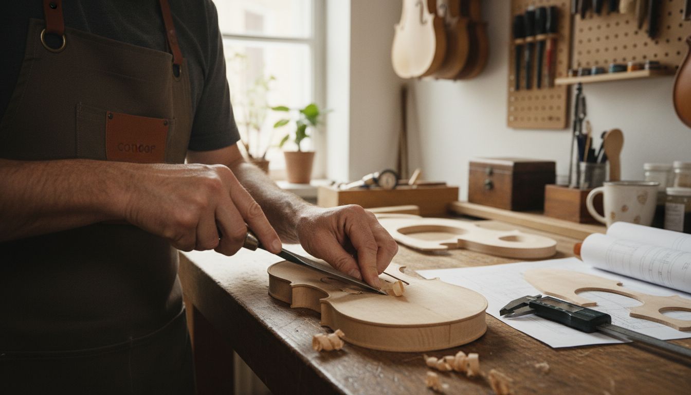 violin plate carving