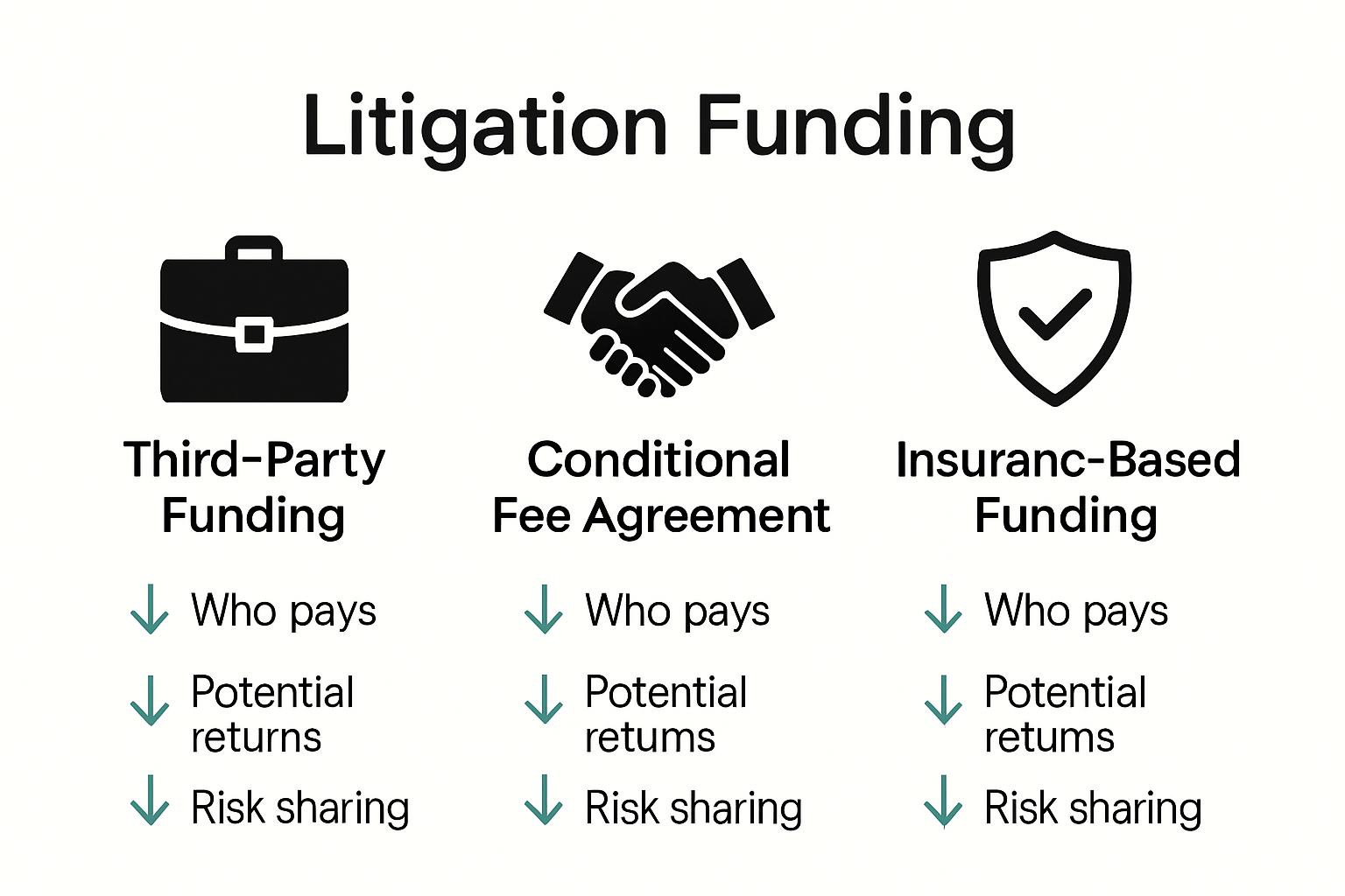 Comparison of UK litigation funding types