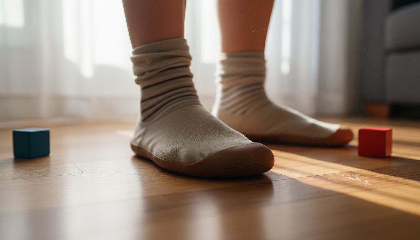 Close-up barefoot shoes wide toe box