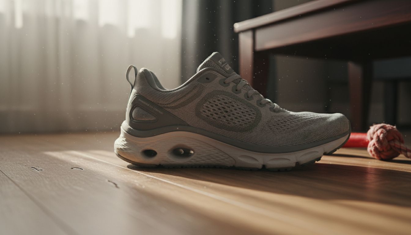 Close-up of unisex shoe support design