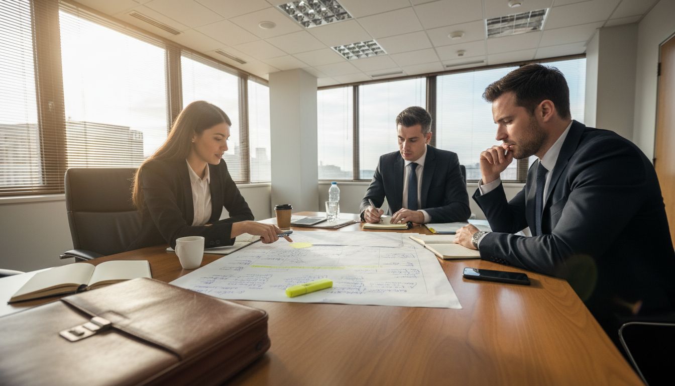 Team drafting commercial contract together