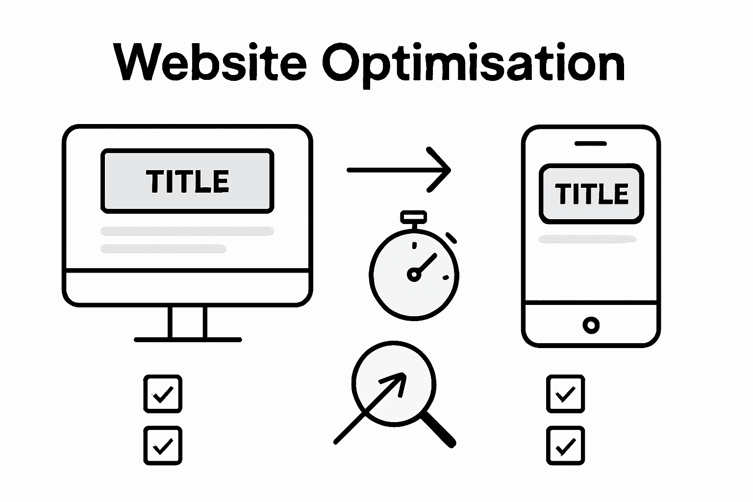 Infographic desktop vs mobile SEO strategies