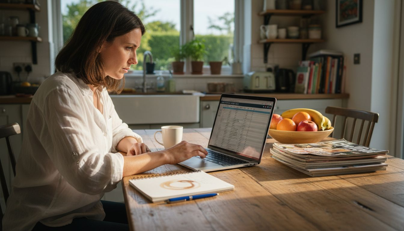 Content manager auditing website quality