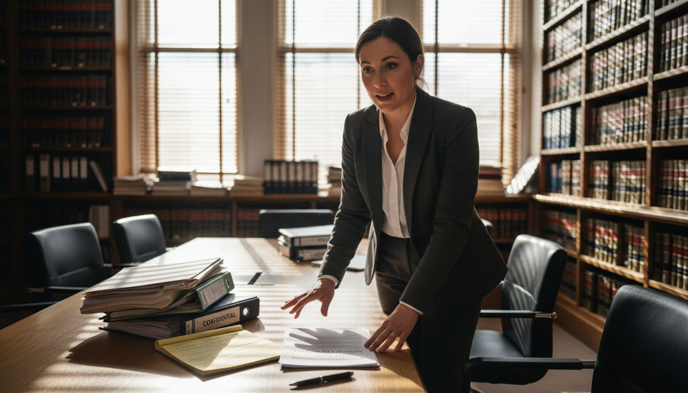 Solicitor explaining legal negligence test details