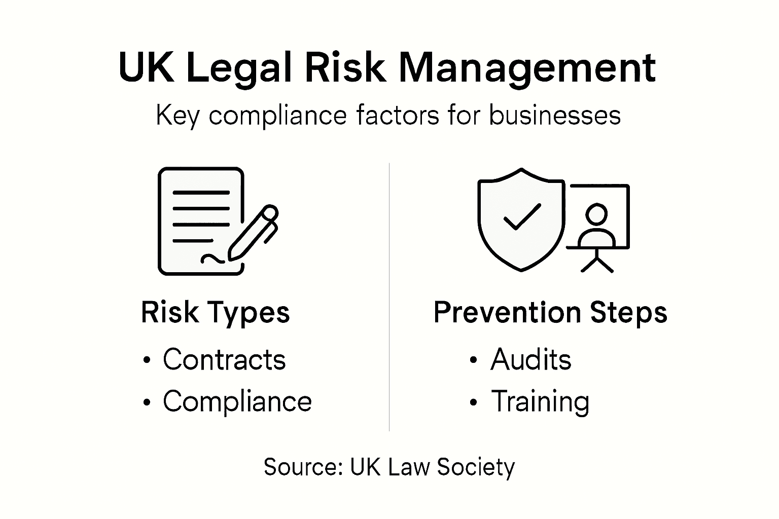 Infographic UK legal risk management overview