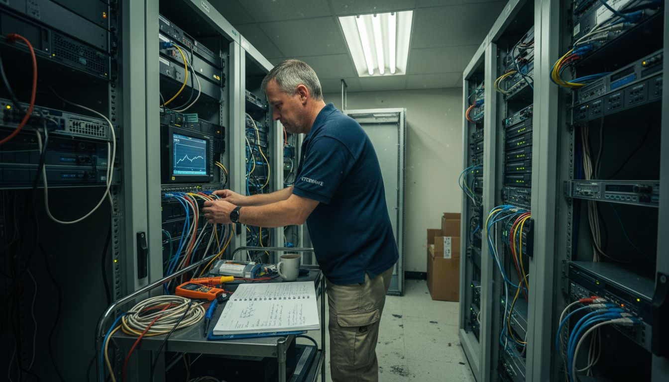 Technician optimizes e-commerce server speed