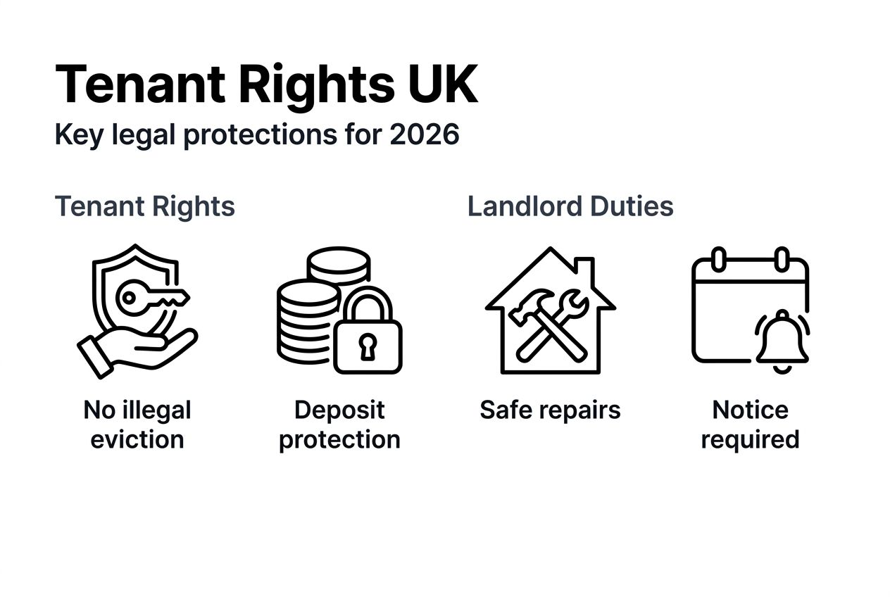 Infographic of 2026 UK tenant rights overview