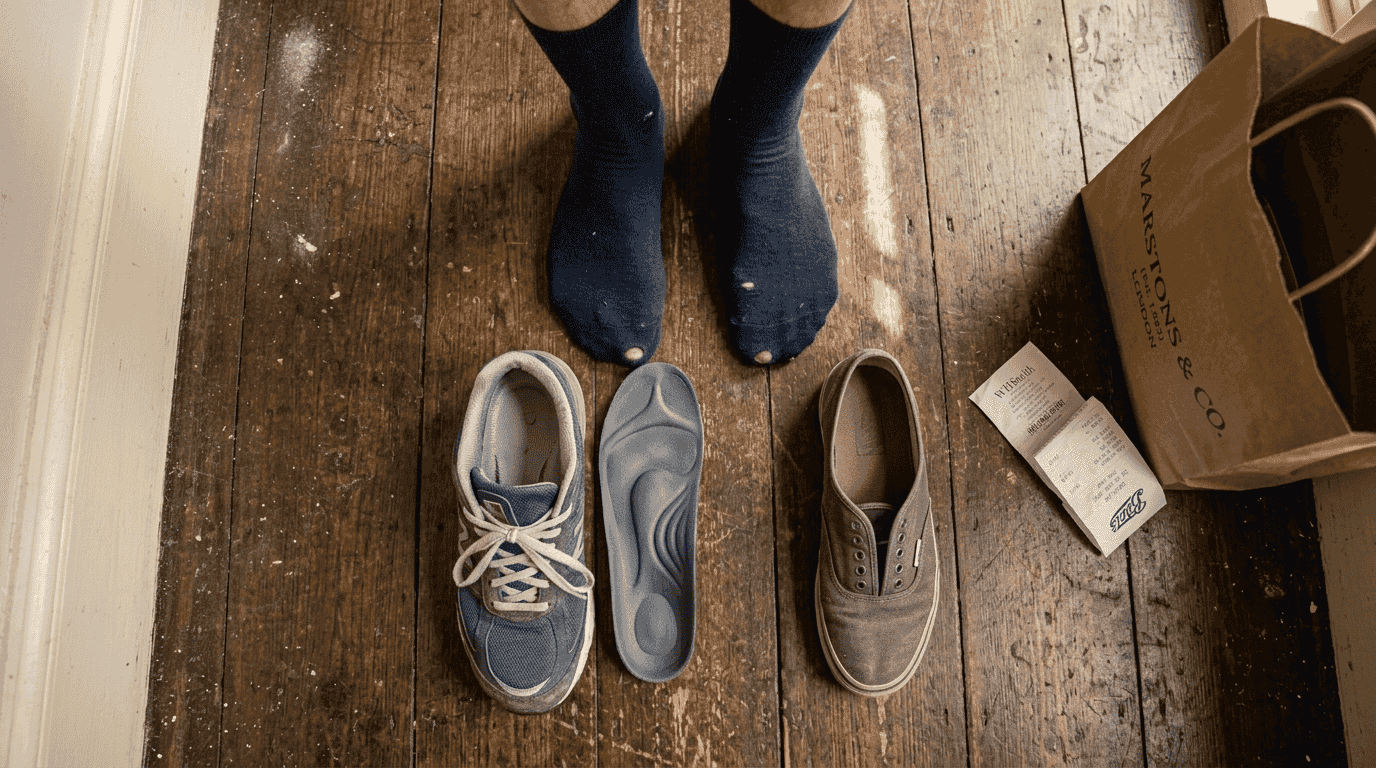 Comparing shoes with arch support feature