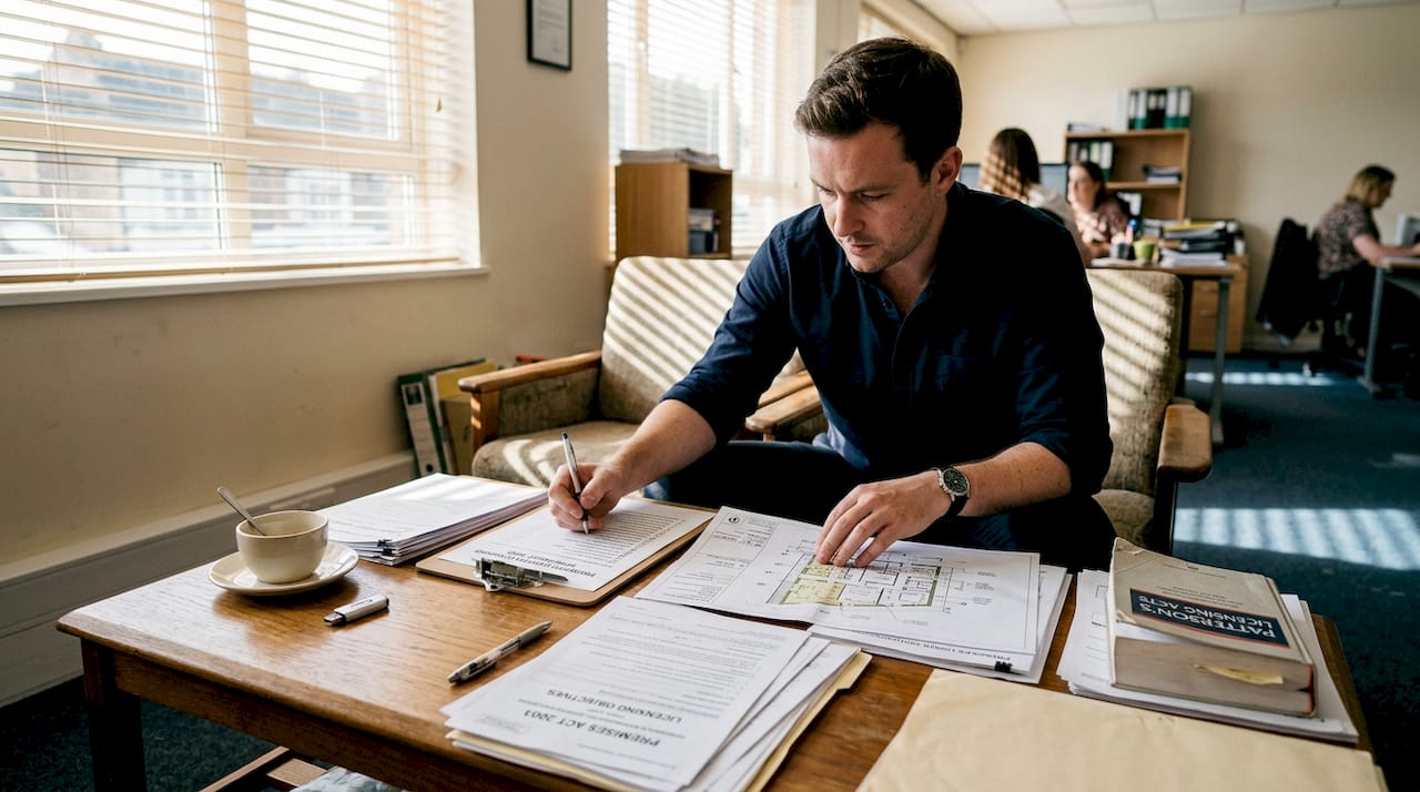 Solicitor organizing premises licence documents