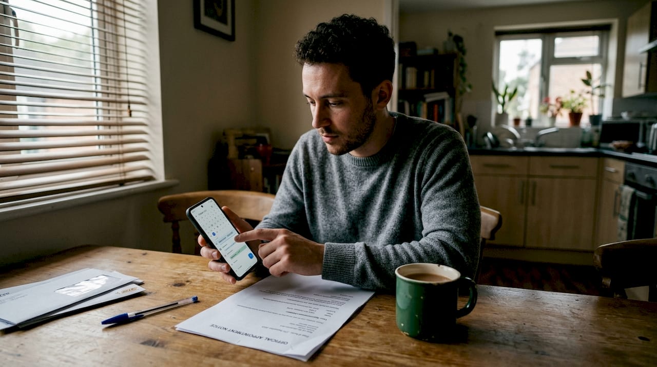 Man sets phone reminder for immigration deadline