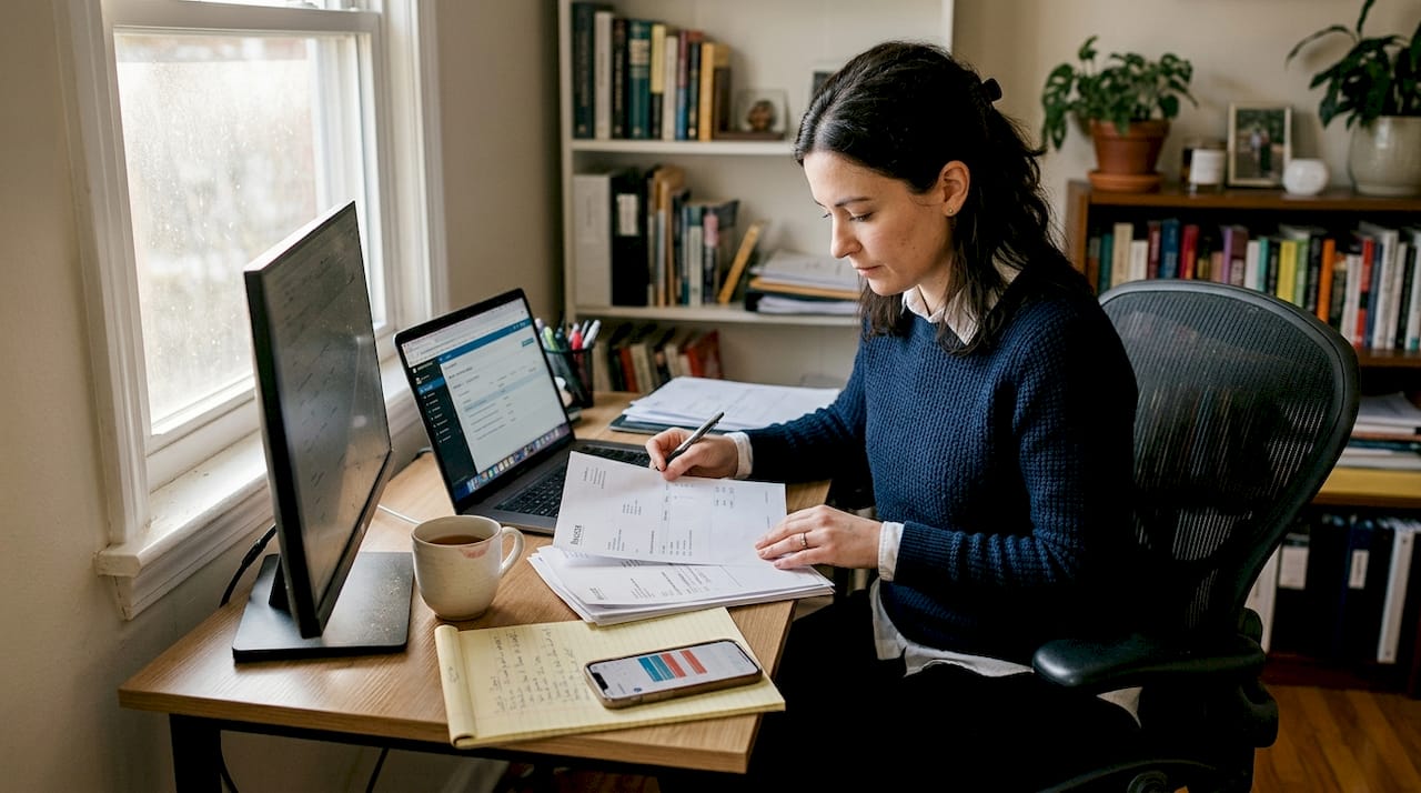 Associate gathering evidence for legal strategy