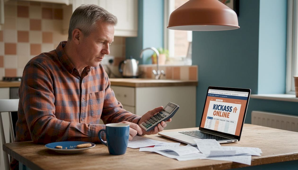 Business owner reviewing digital marketing costs