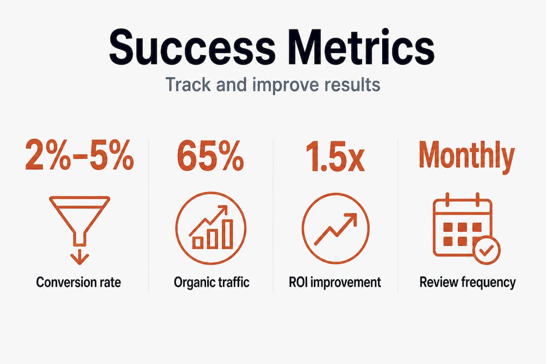 Infographic shows digital marketing success metrics