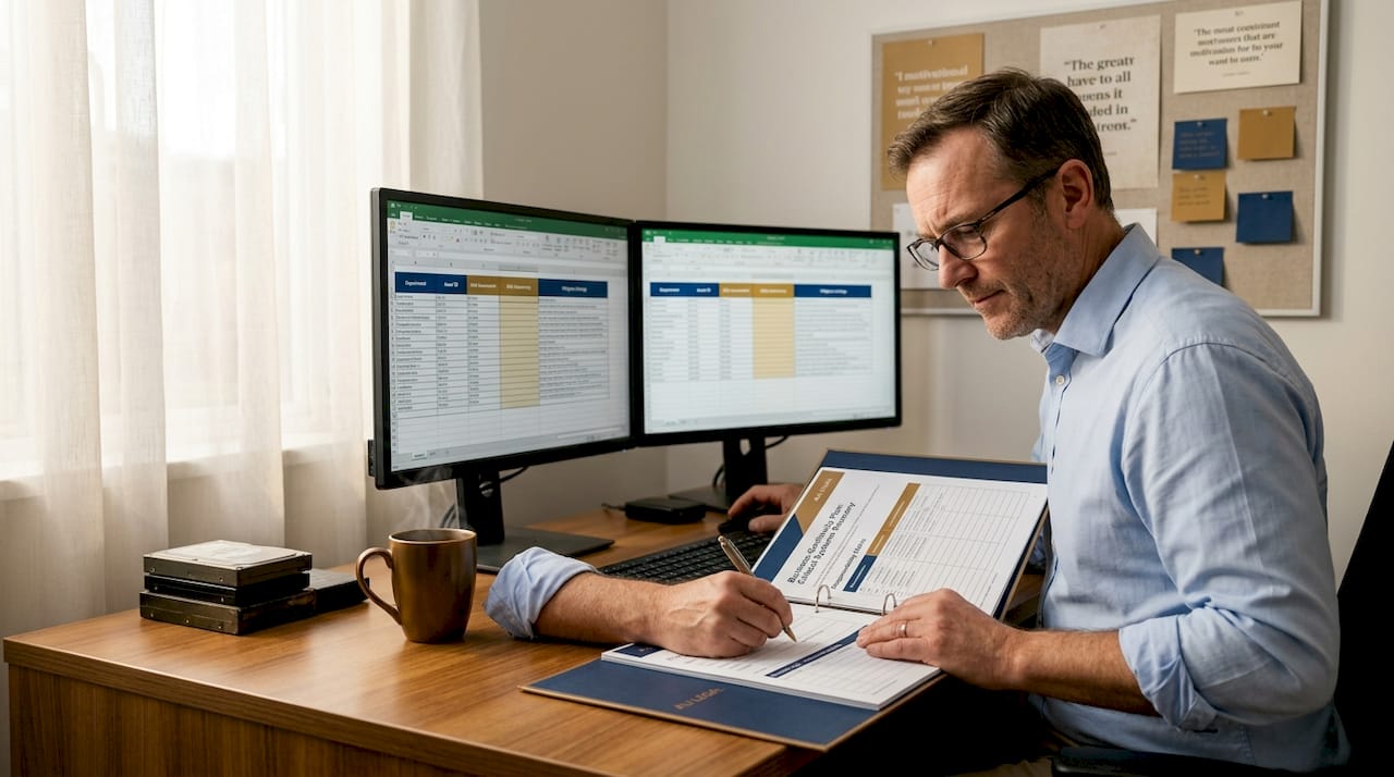 Administrator updates business continuity binder