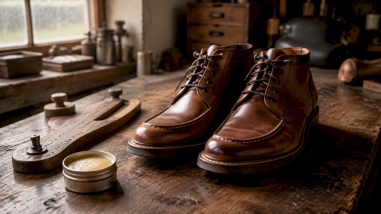 Close-up of shoes highlighting key foot health features