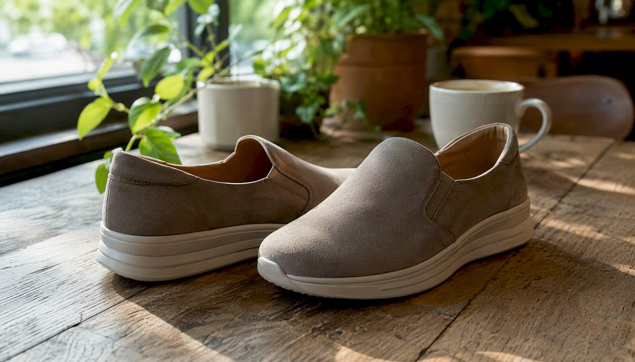 Studio shot of Vionic orthopedic shoes