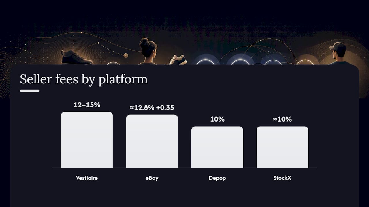 Comparison infographic of UK shoe selling platforms