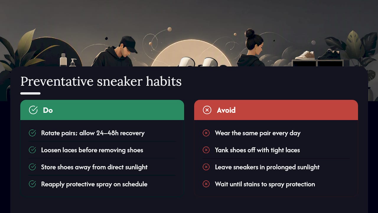 Five habits that extend sneaker lifespan