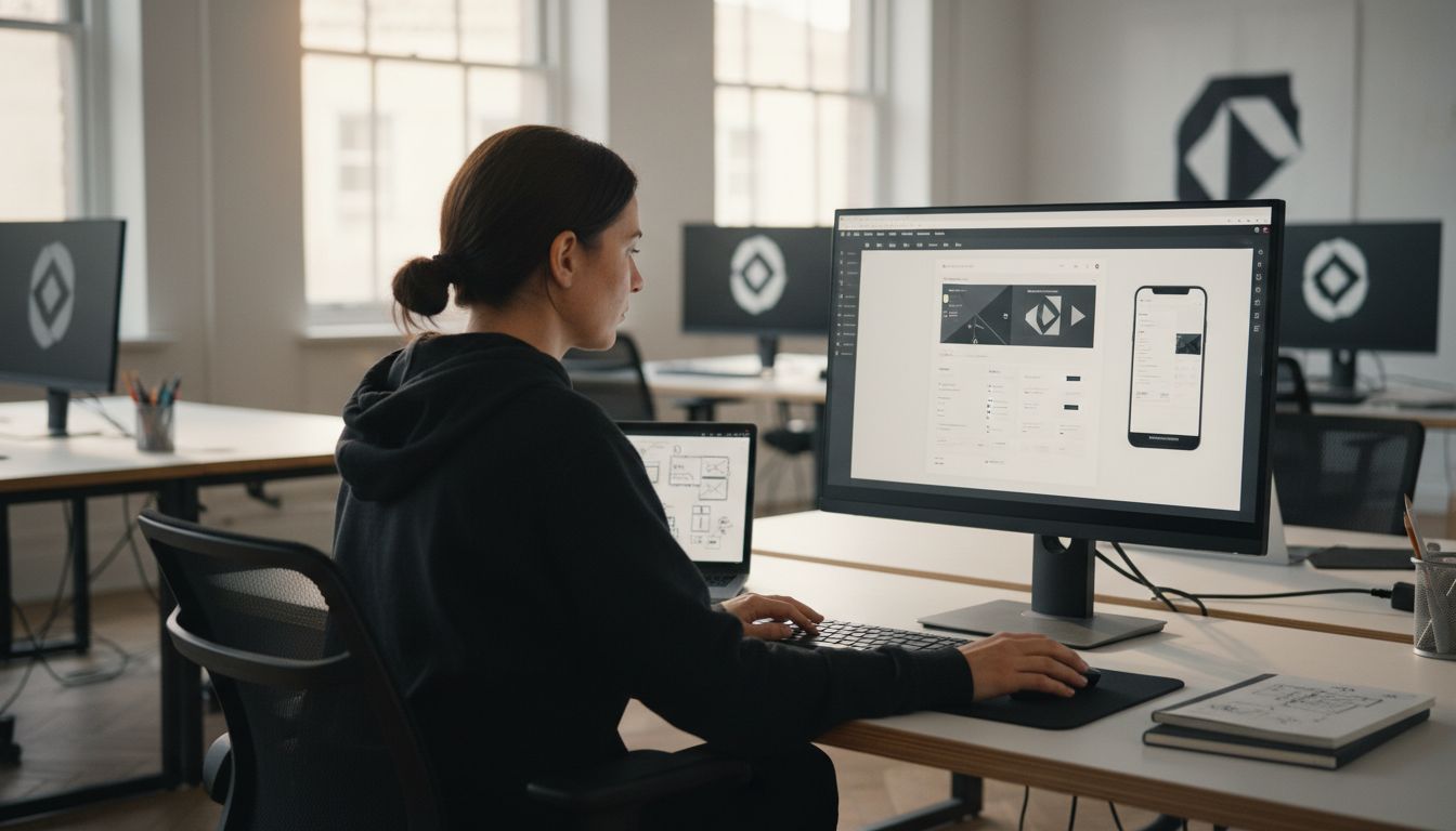 veebidisain modernne töökoht