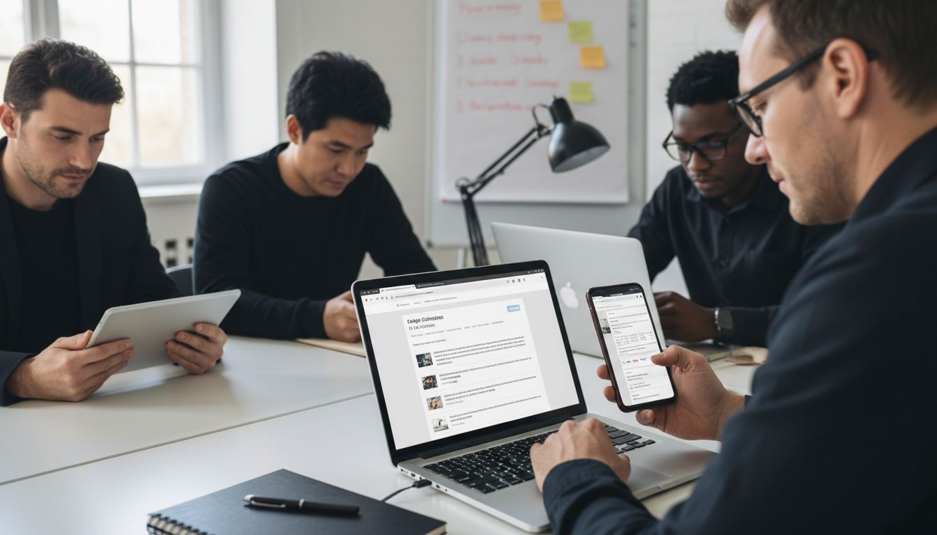 veebileht erinevates seadmetes