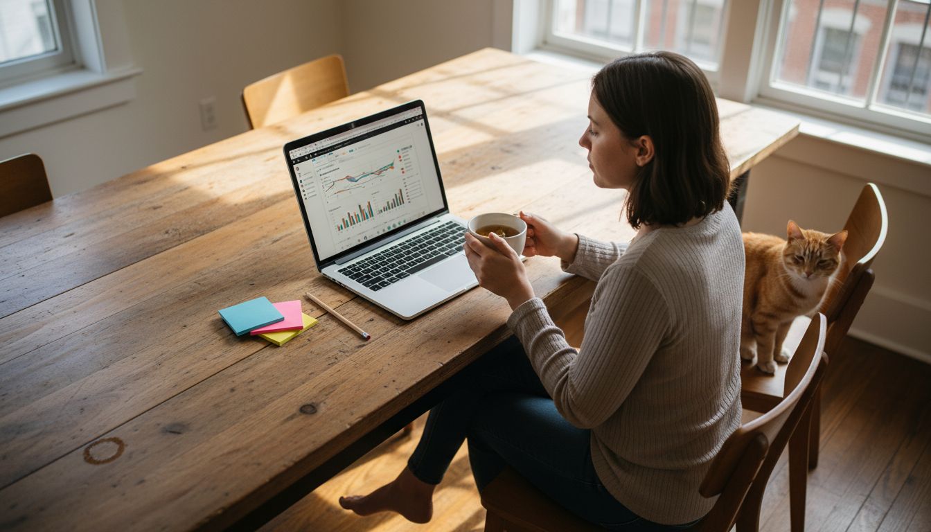 Analyzing SEO keywords in home workspace