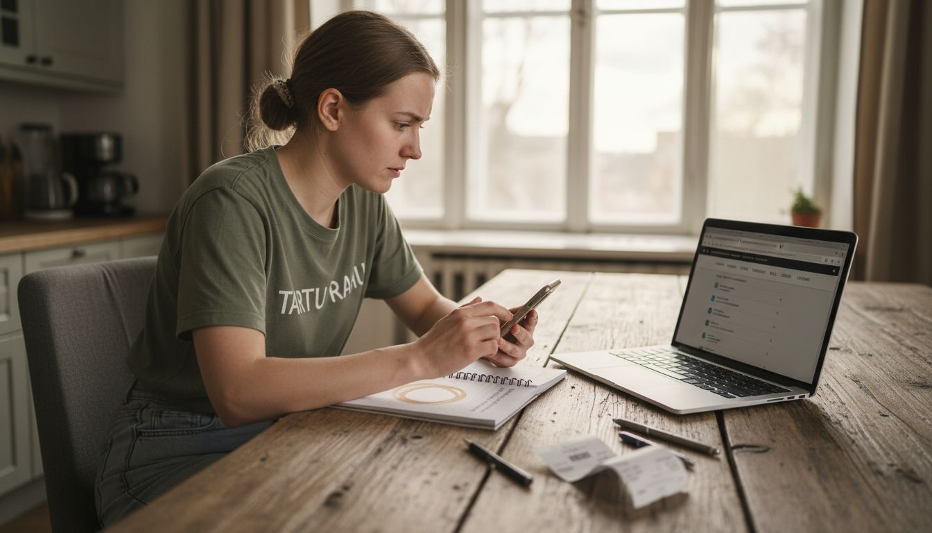 Naine katsetab mitmekeelse veebilehe kasutajasõbralikkust