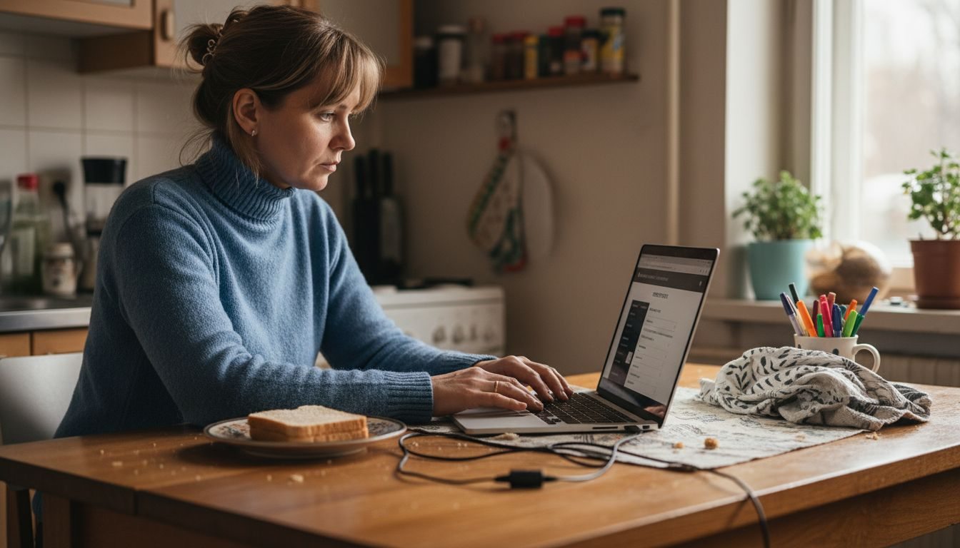 Naine lisab kodulehele uusi menüüpunkte