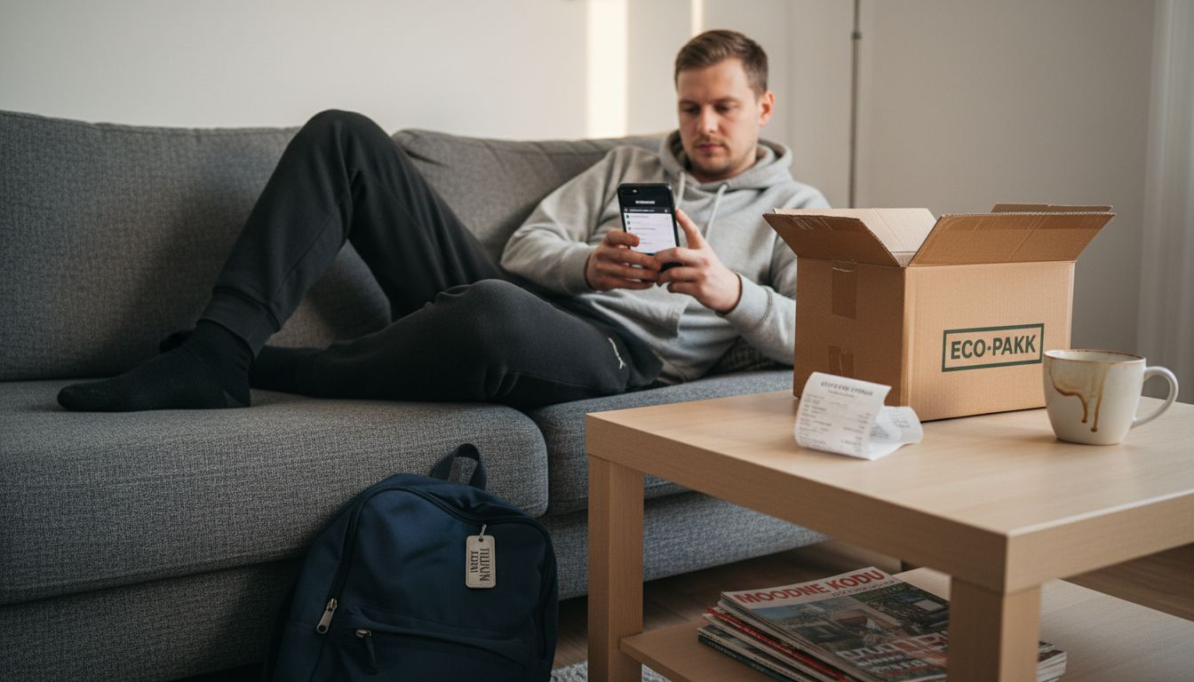 Klient teeb kodus oma telefoniga sisseoste