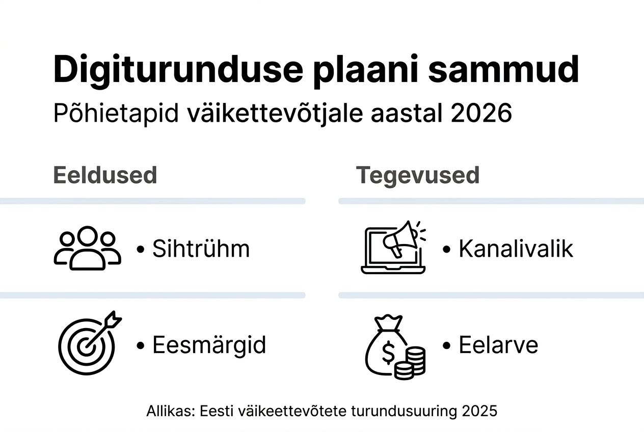 Infograafik: samm-sammult digiturundusplaani koostamine