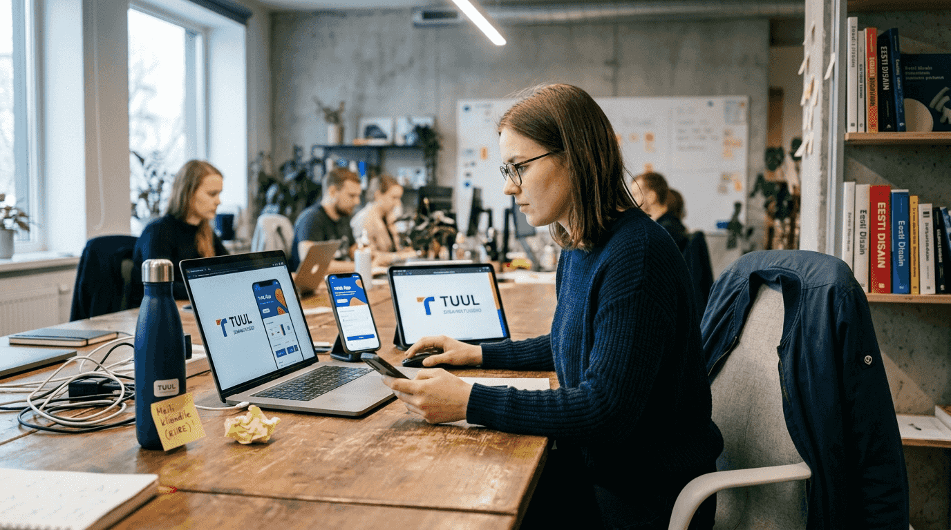 Disainer hoolitseb selle eest, et brändi visuaalne keel oleks ühtne kõigis seadmetes.