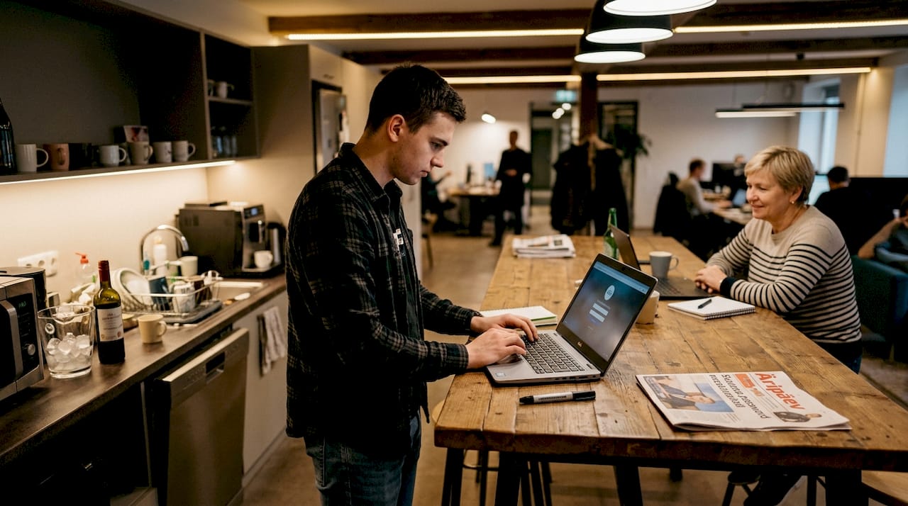 IT-spetsialist valib tööarvutile tugevat parooli kontoris.