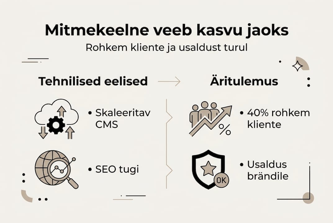 Infograafik: miks mitmekeelne veebileht on sinu ettevõttele kasulik