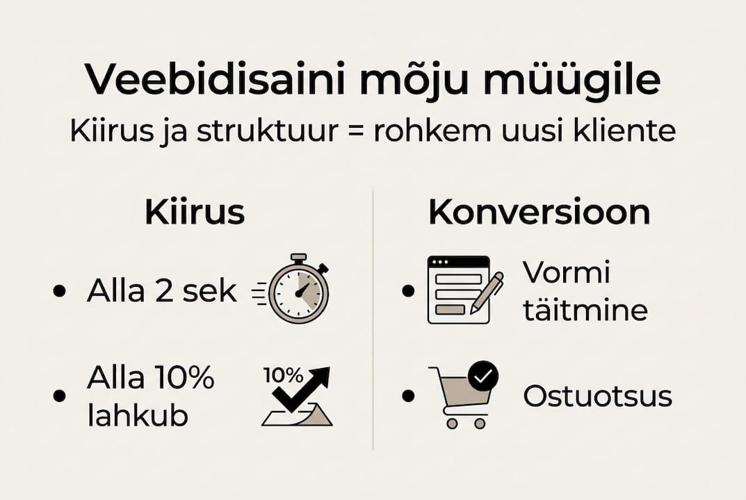 Infograafik: kuidas veebilehe kujundus mõjutab müügitulemusi