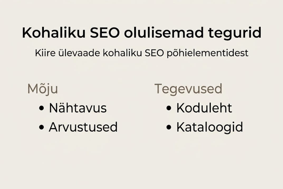 Infograafik: kuidas tõsta oma ettevõtte leitavust kohalikes otsingutes