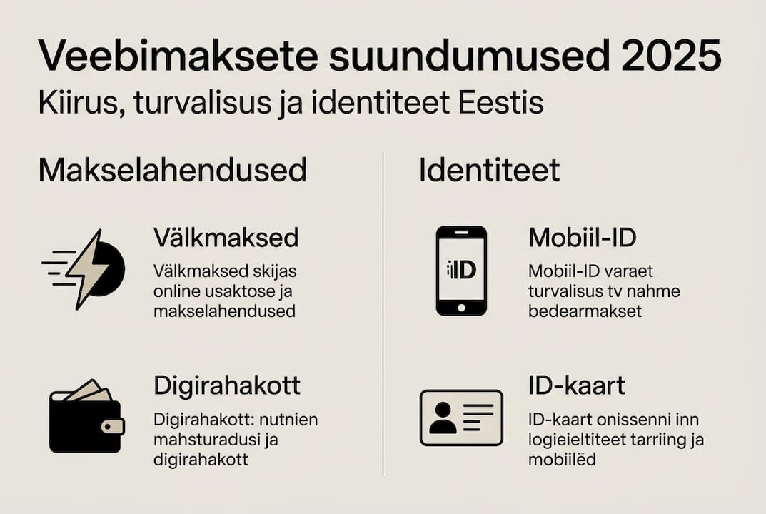 Infograafik: Eesti veebimaksete viimased suundumused