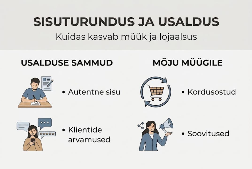 Infograafik: Kuidas sisuturundus kasvatab usaldust ja suurendab müüki