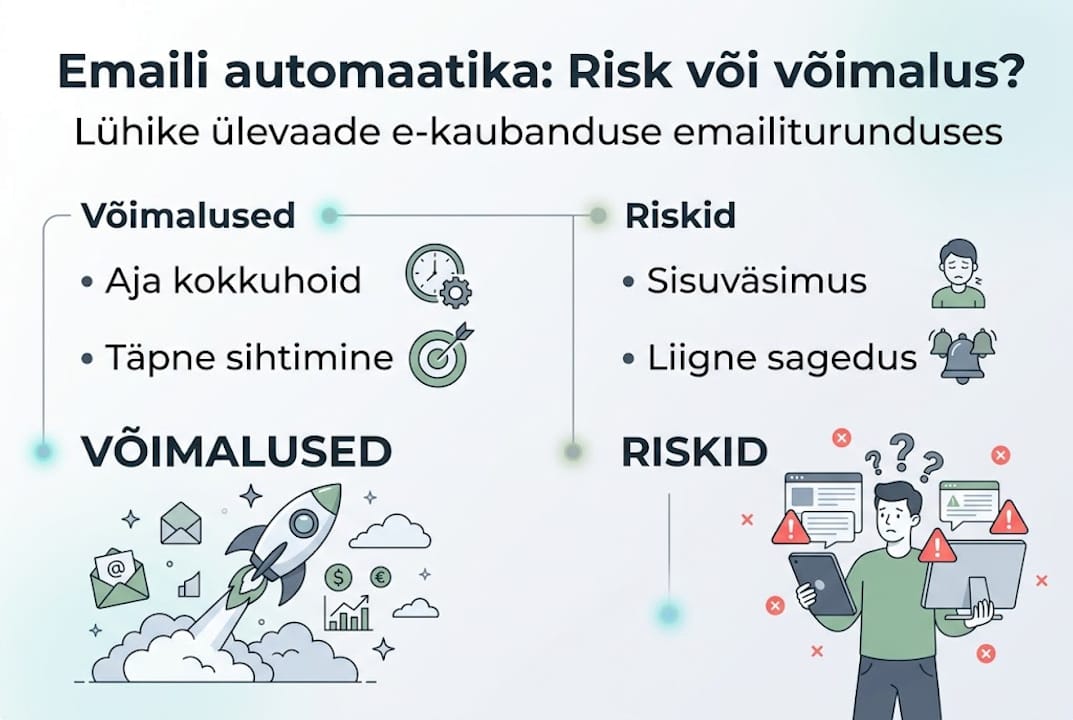 Infograafik: e-posti automatiseerimise võimalused ja ohukohad