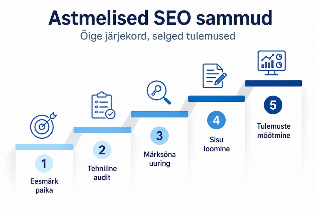 SEO samm-sammuline juhend infograafikuna