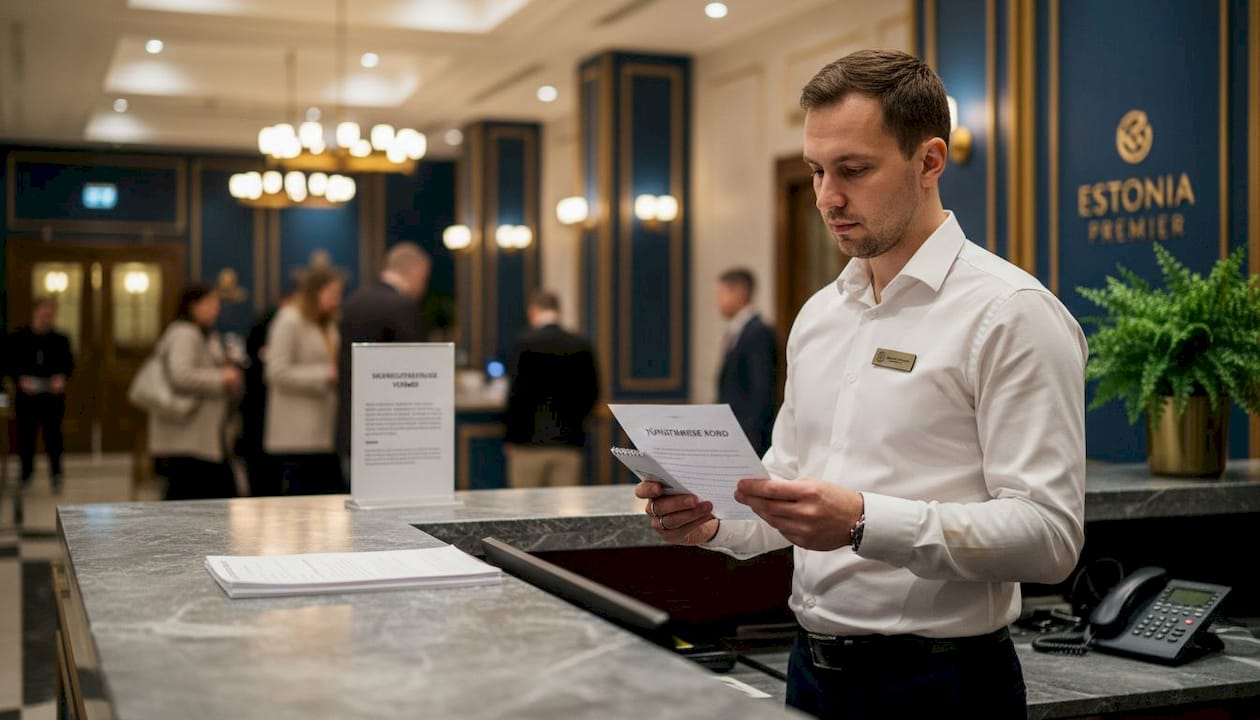Administraator tutvub hotelli tühistamistingimustega