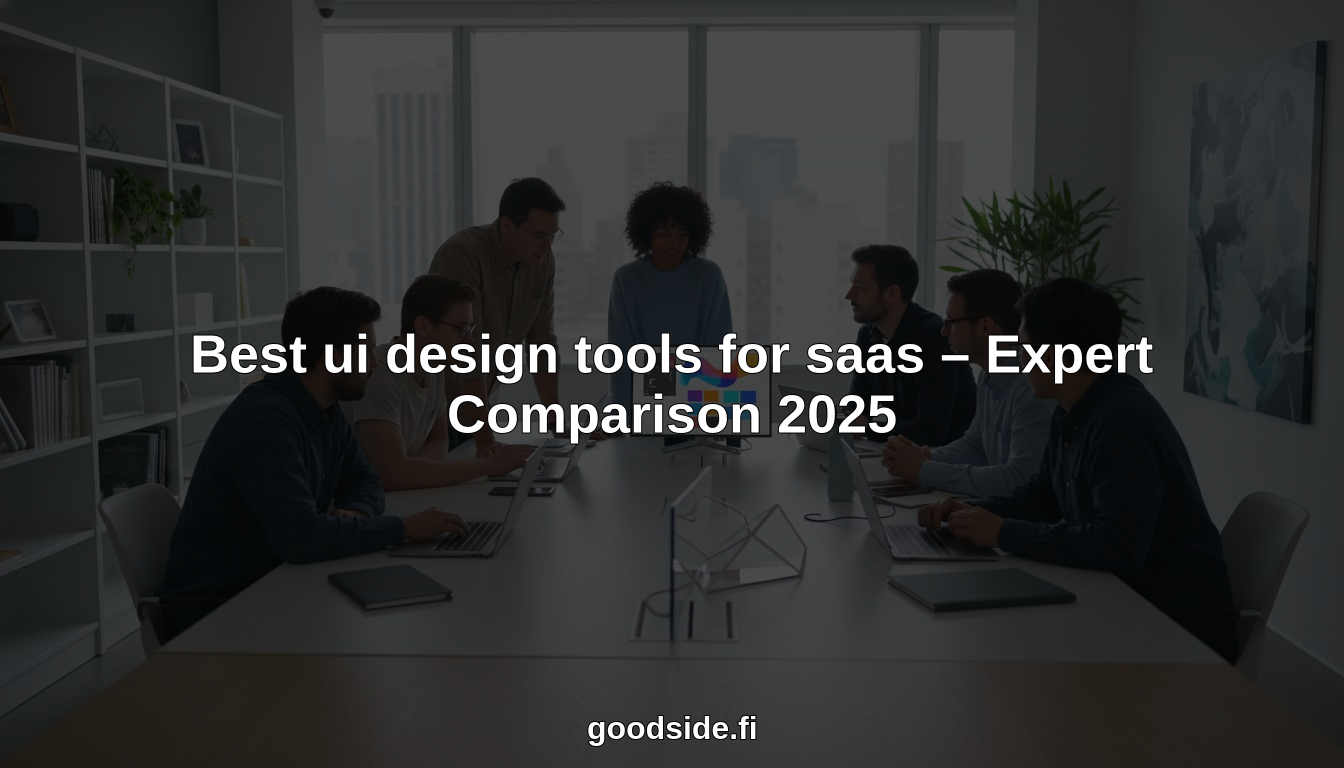 Best UI design tools for SaaS – Expert Comparison 2025