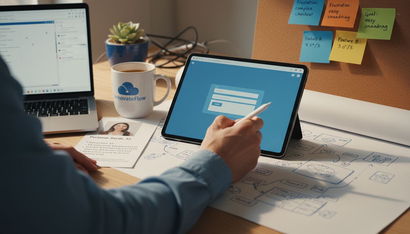 wireframe journey mapping