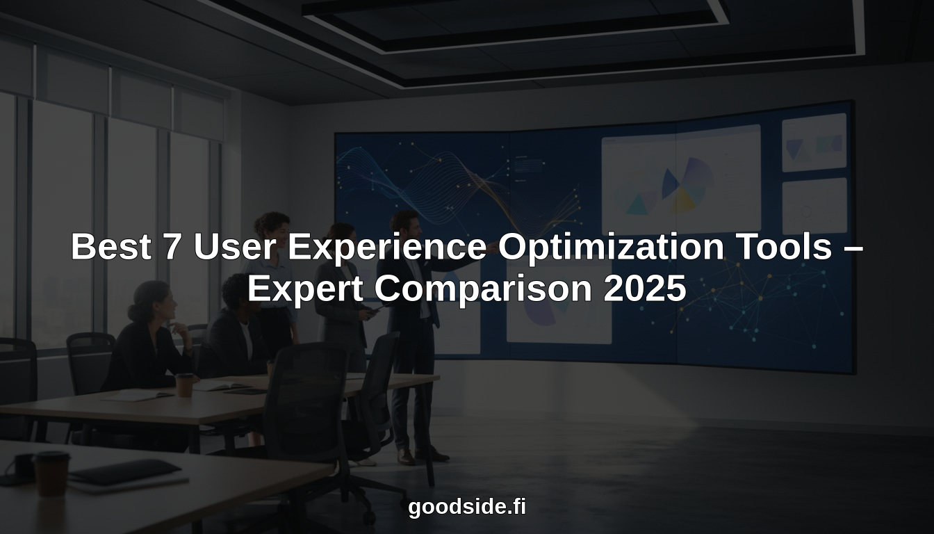 Best 7 User Experience Optimization Tools – Expert Comparison 2025