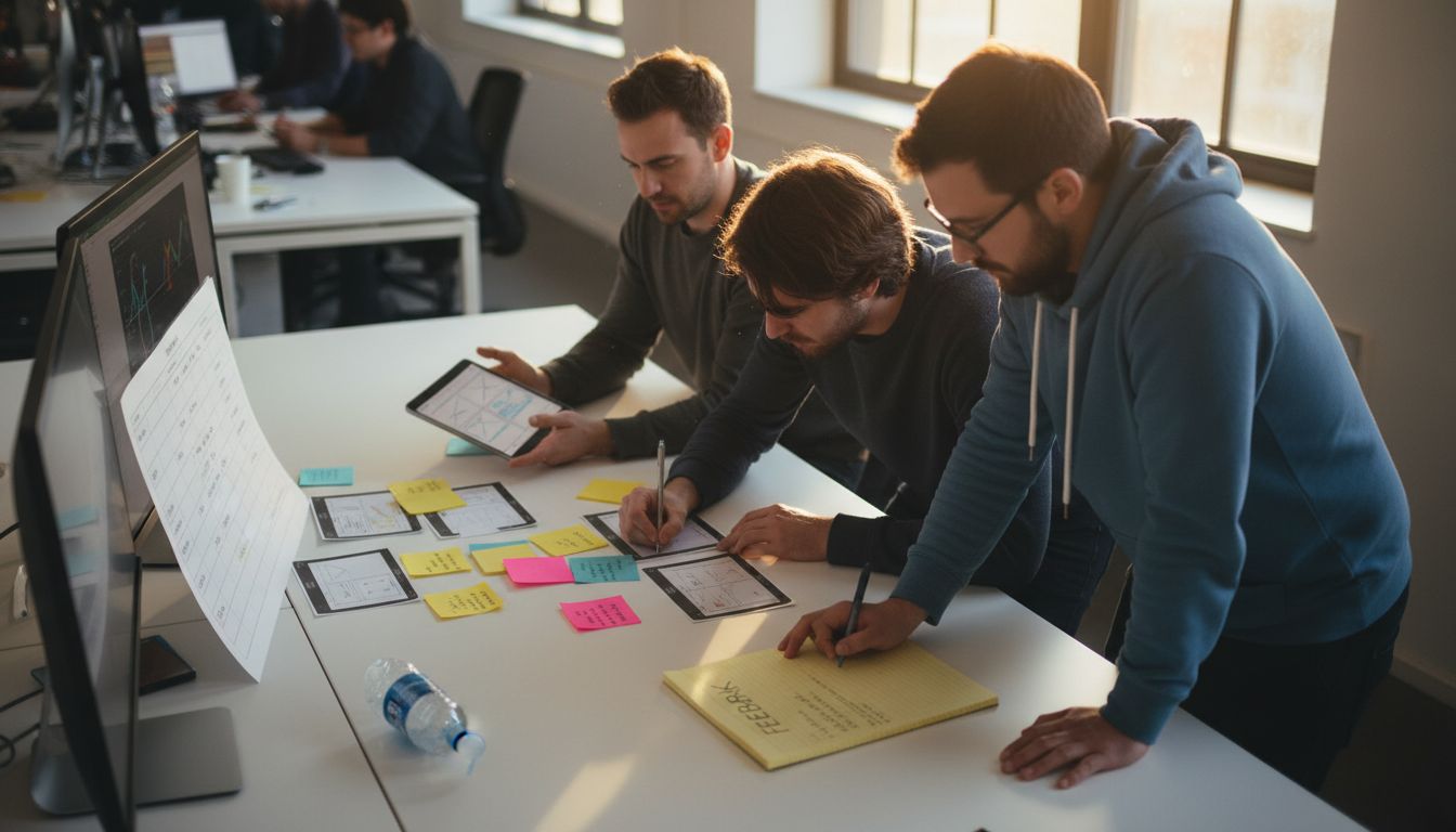 Developers conducting rapid prototyping session