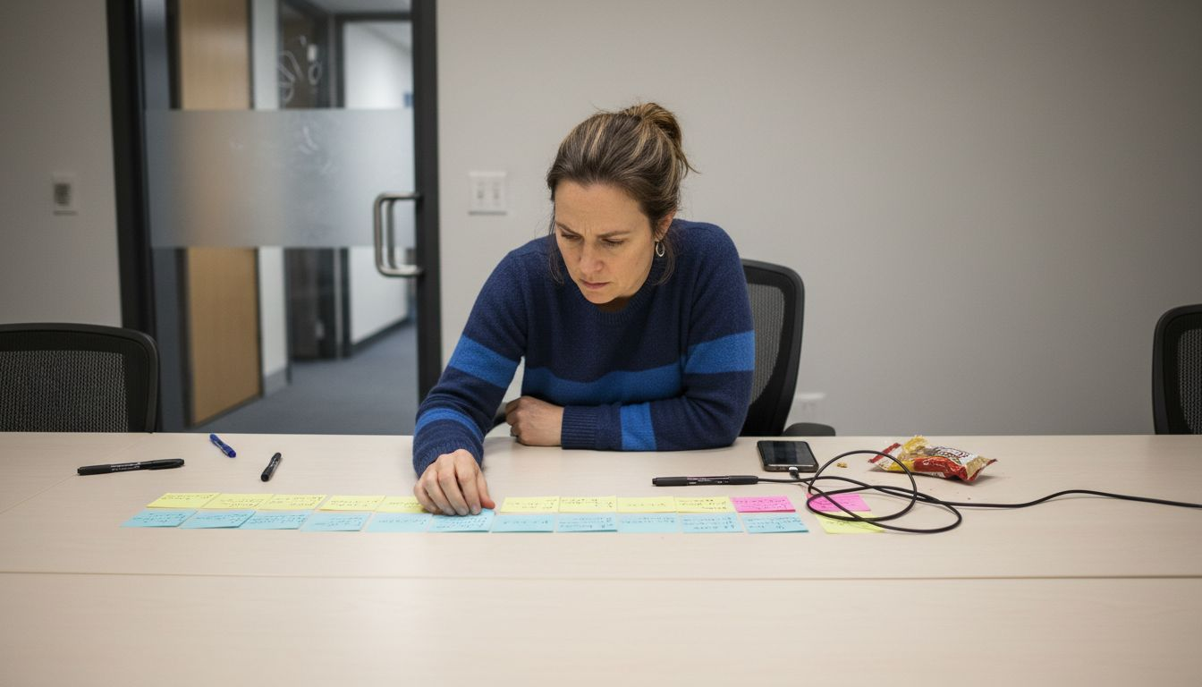 UX researcher mapping SaaS user journey