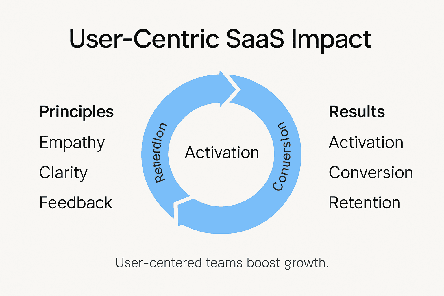 Infographic on SaaS user-centric design impact